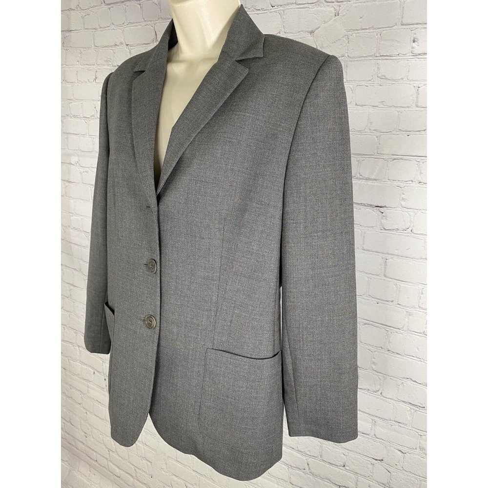 Talbots Stretch Gray Wool Blend 3 Button Notch La… - image 3